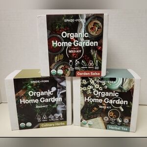 Spade To Fork Organic Home Garden Seeds Gift Set Bundle